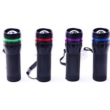 Uravas Store Özel Güvenlikler Için Menzilli Zoomlu Pilli El Feneri Dayanıklı