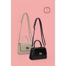 Westbag 2'li Mini Dokulu Rugan El ve Omuz Çantası