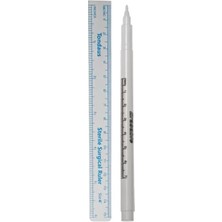 Nano Absolute Ölçü Kalemi Beyaz+Cetvel G-816