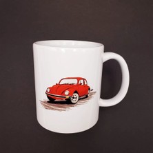 Uravas Store Kırmızı Vosvos Baskılı Kupa