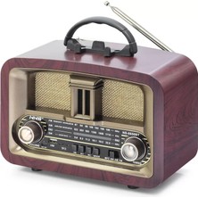 Uravas Store Bluetooth Nostaljik Hoparlör Fm 24.8 x 11.7 x 18.5 cm NS6650BT