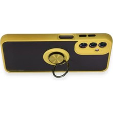 Uravas Store Galaxy A14 4g Kılıf Montreal Yüzüklü Silikon Kapak - Sarı