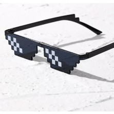 Uravas Store Thug Life Güneş Gözlüğü Mozaik Siyah Gözlükleri