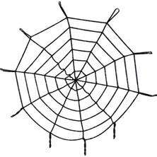 Buğz Halloween Cadılar Bayramı Örümcek Ağ Dekor Siyah