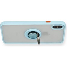 Uravas Store Iphone Xs Kılıf Montreal Yüzüklü Silikon Kapak - Buz