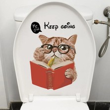 Buğz Decohandy Klozet Etiketi Keep Going Kedi