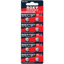 Uravas Store Ag7 LR57/LR927/195/395 44 Mah Alkalin Düğme Pil 10 Lu Paket