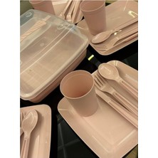 Plentiful Lüx Piknik Sepeti 6 Kişilik Piknik Kamp Seti 32 Parça MP-4010