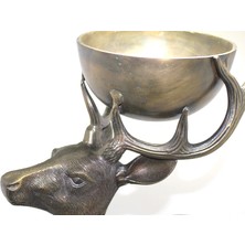 Buğz Metal Geyikli Kase 77 cm