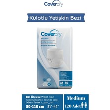 Coverdry Külotlu Yetişkin Hasta Bezi Medium 120 Adet