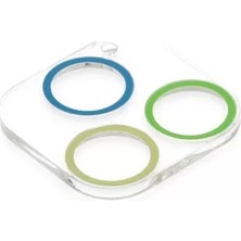 Uravas Store Iphone 12 Renkli Kamera Lens Koruma Cam - Yeşil-Sarı