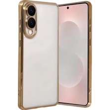 Uravas Store Galaxy S25 Edge Lensli Silikon - Gold