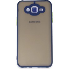 Buğz Samsung Galaxy J7 Kılıf Montreal Silikon Kapak - Lacivert