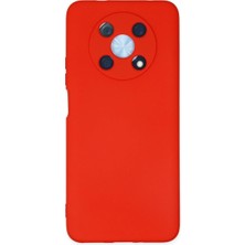 Buğz Huawei Nova Y90 Kılıf Nano Içi Kadife Silikon - Kırmızı