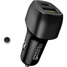 Uravas Store 6A 48WATT 1 x Usb-A 1 x Usb-C Şarj Başlığı Araç Içi Şarj AC85