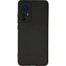 Buğz Xiaomi Mi 12 Kılıf Nano Içi Kadife Silikon - Siyah