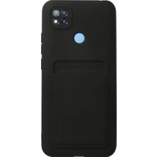 Buğz Xiaomi Redmi 9c Kılıf Kelvin Kartvizitli Silikon - Siyah