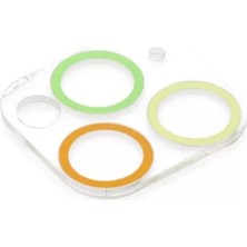 Uravas Store Iphone 11 Renkli Kamera Lens Koruma Cam - Pembe-Mavi