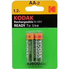 Uravas Store Kodak Şarj Edilebilir Ni-Mh Aa Pil 2600 Mah (2 Adet)