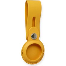 Uravas Store Airtag Askılı Deri Kılıf - Sarı