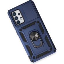 Uravas Store Galaxy A53 5g Kılıf Pars Lens Yüzüklü Silikon - Lacivert