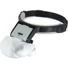 Uravas Store Lens Takmalı 5 Lenslı LED Lambalı Şapka Tip Büyüteç