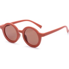 Uravas Store 3-8 Yaş Cool Çocuk Güneş Gözlüğü 400 Uv Koruma Mat Turuncu