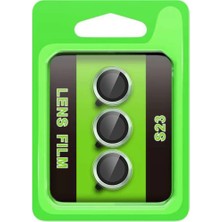 Uravas Store Galaxy S23 Raze Metal Kamera Lens - Yeşil