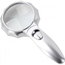 Uravas Store 4x 6 LED Işık Aydınlatma 75MM Optik Lens El Büyüteç