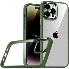 Uravas Store Iphone 15 Lensli Silikon - Yeşil