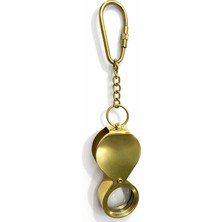 MiraLive Pirinç Kapaklı Büyüteç Anahtarlık