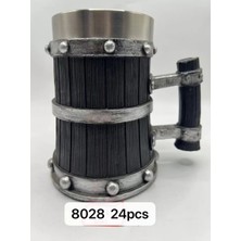 Uravas Store Büyük Boy Gümüş Işlemeli Çelik Kupa Kod 8028