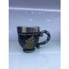 Uravas Store Kurt Işlemeli Çelik Kupa Kod 6922