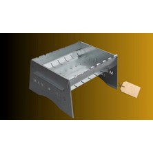 Uravas Store Katlanabilir Mangal - Portatif Katlanabilir Kamp Piknik Mangalı 1 mm Kalınlık