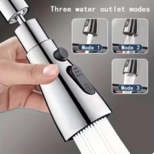 Erdo Ticaret Buğz Metalik Musluk Başlığı 3 Fonksiyon