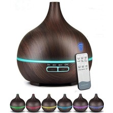Uravas Store Hava Nemlendirici 7 LED Işıklı Aromatik Oda Kokusu 550 ml Kahve Aroma Difüzörü Buhar Makinası