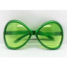 Uravas Store Yeşil Renk Yeşilçam Nostalji 80LI Yıllar 90LI Yıllar Parti Gözlüğü 7X16 cm