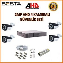 KD-1624 2mp Ahd 1080P Gece Görüşlü 4 Kameralı Güvenlik Sistemi