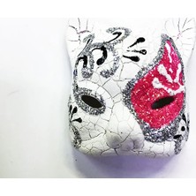 Uravas Store Pembe Renk Işlemeli Seramik Malzemeden Imal Venedik Model Magnet