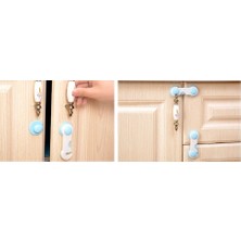 Uravas Store Çocuk Koruma Kilidi - Geçmeli 2 Adet Dolap Kilidi