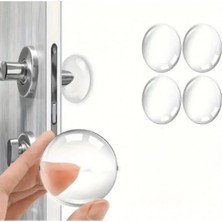 Buğz Şeffaf Silikon Mobilya ve Kapı Durdurucu Darbe Pedi 4'lü Set