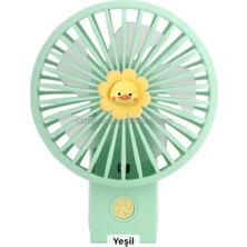 Şarjlı Katlanabilir El Fanı 3 Kademe Güçlü Pervane Fan Renkli