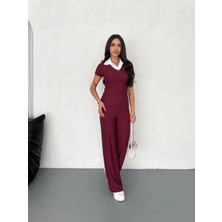 Uravas Store Ottoman Kumaş Beyaz Gömlek Yaka Takım S4142