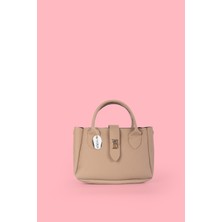 Westbag Kilitli Fermuarlı Kadın Suni Deri Dokulu Küçük Boy El ve Omuz Çantası