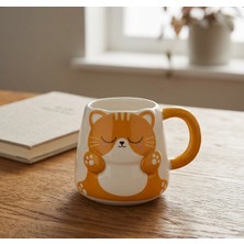 Özel Tasarım 3D Kedi Figürlü Kupa Bardak Sevimli Kedi Kupa Bardak Hediyelik Kupa