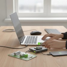 Uravas Store USB Ile Şarj Olabilen 2 Li 1450 Mah Lityum Kalın Şarjlı Kalem Pil