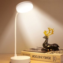 Sora Home® Yuvarlak Usbli Dokunmatik 3 Kademeli 360 Derece Özel Göz Korumalı LED Lityum Masa Lamba
