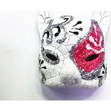 Uravas Store Pembe Renk Işlemeli Seramik Malzemeden Imal Venedik Model Magnet