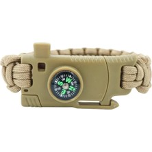 Kordak Ayarlanabilir Bej Paracord Bileklik - 4 Model