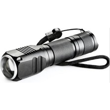 Uravas Store F-82 T6 LED Zoomlu 2000 Lm Yüksek Işık Şarjlı El Feneri